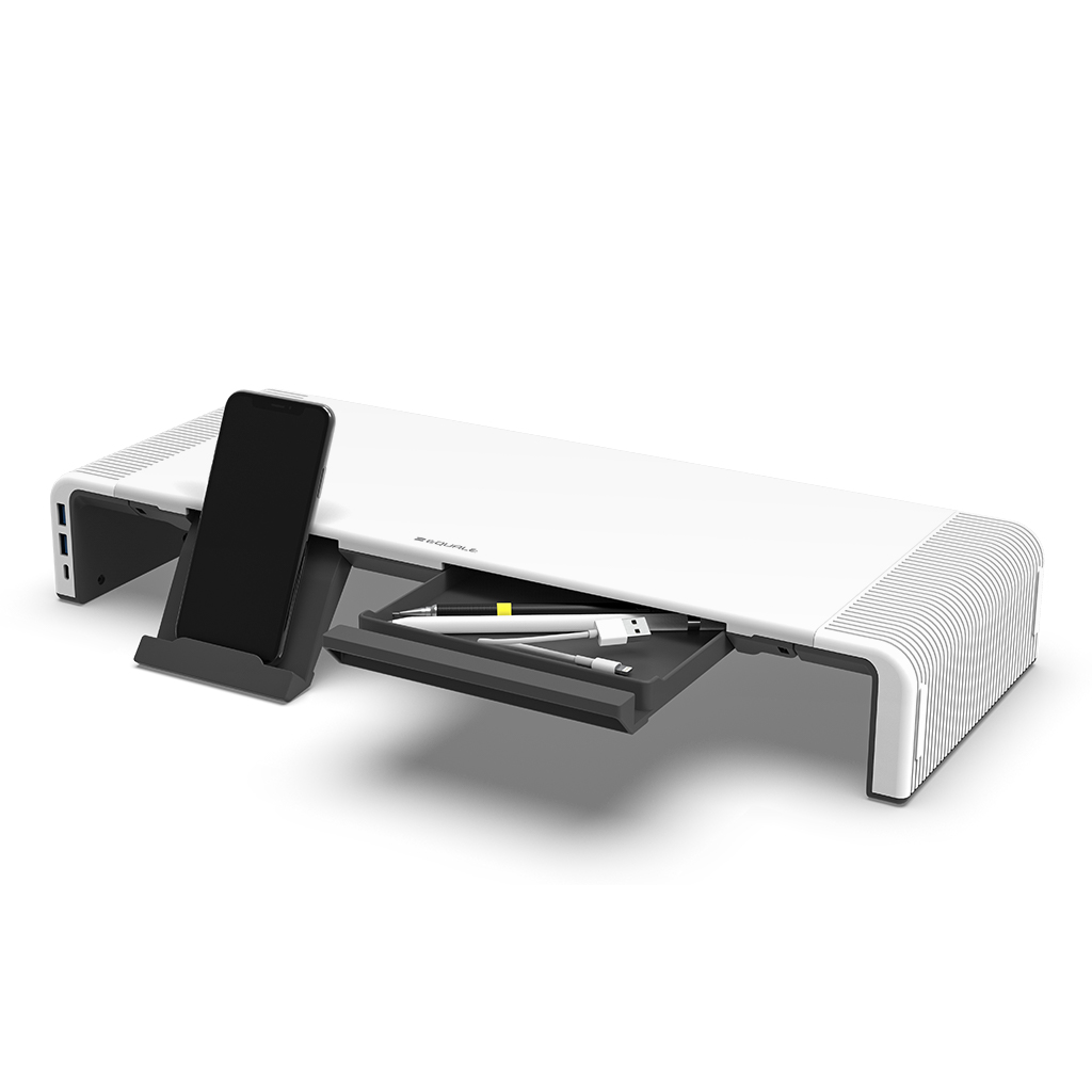 [A등급] BRAVOTEC EQUALE AP-2002 M-DESK USB 3.0 모니터받침대 BLACK