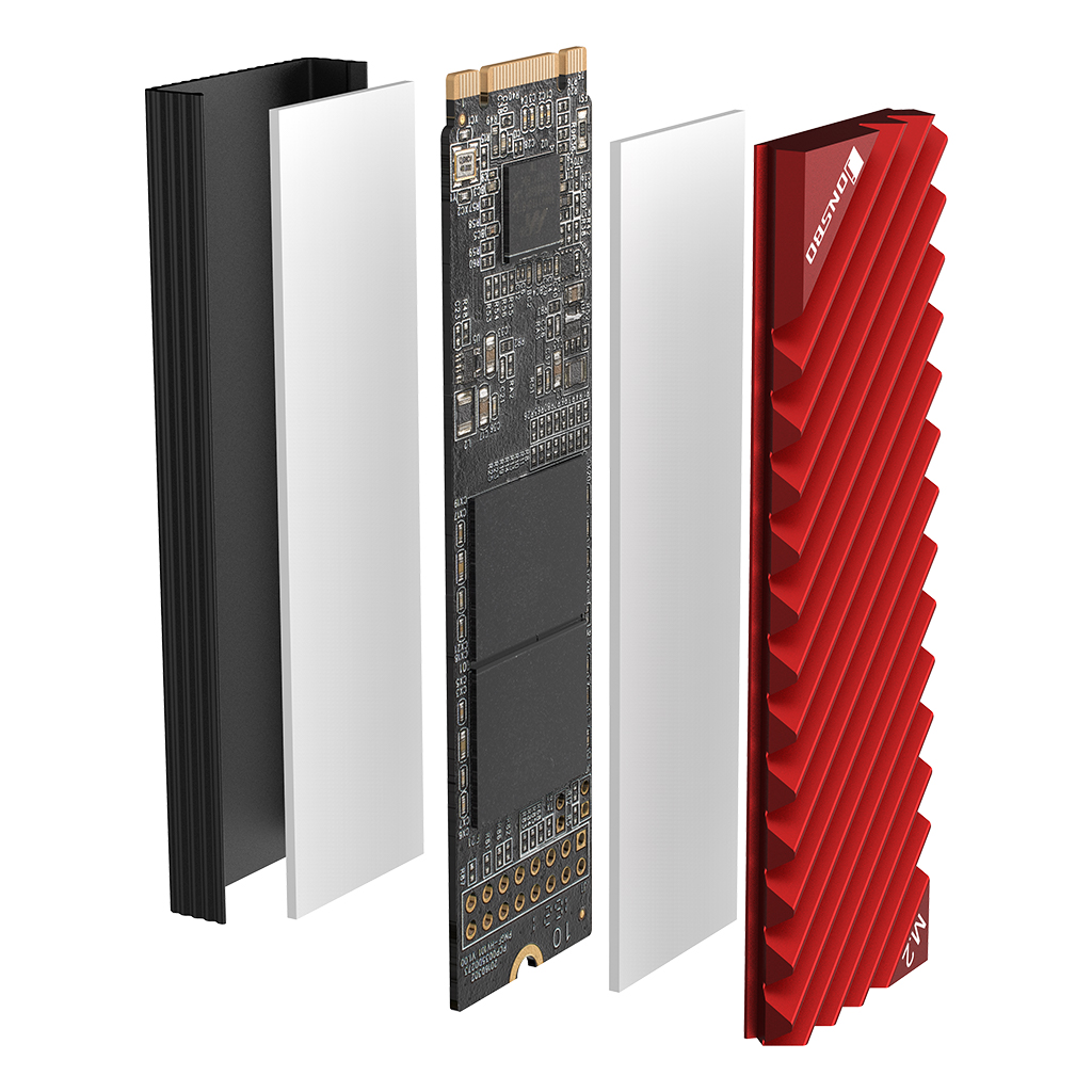 [S등급] JONSBO M2-3 SSD 방열판 RED