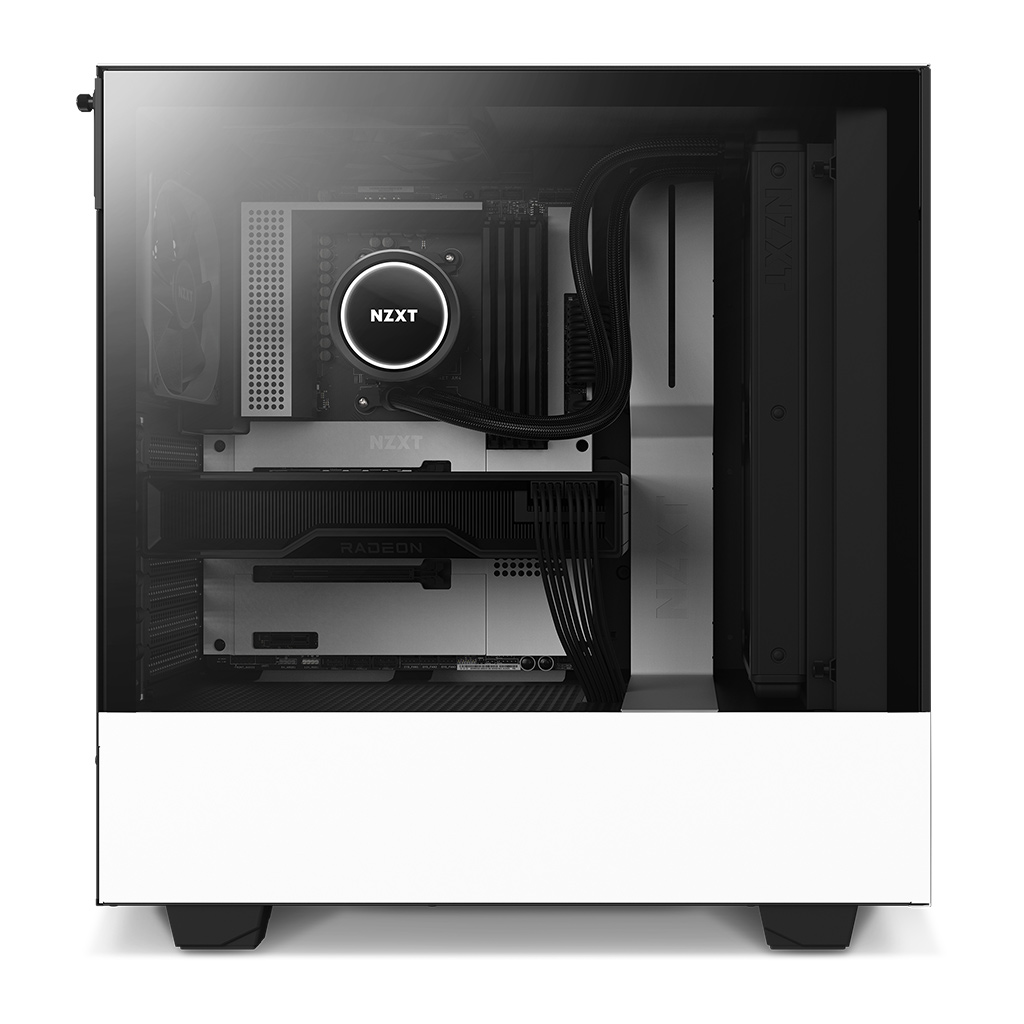 [A등급] NZXT H510 FLOW Matte White(상단 모서리 찌그러짐,H510 MATTE 강화유리패널 장착됨)