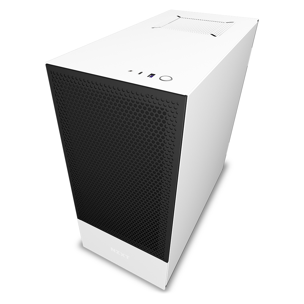 [A등급] NZXT H510 FLOW Matte White(상단 모서리 찌그러짐,H510 MATTE 강화유리패널 장착됨)