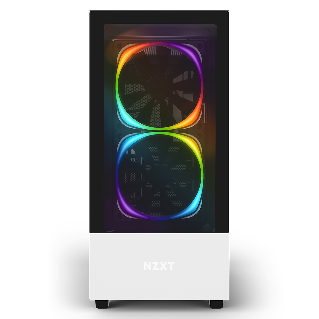 [A등급] NZXT H510 Elite Matte White(전면모서리 파손, H510 MATTE 강화유리패널 장착됨)