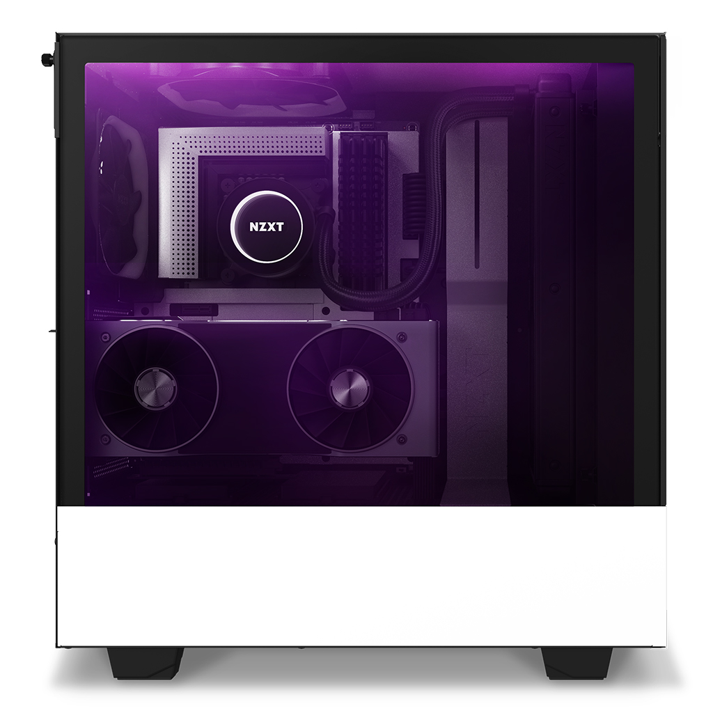 [A등급] NZXT H510 Elite Matte White(전면모서리 파손, H510 MATTE 강화유리패널 장착됨)