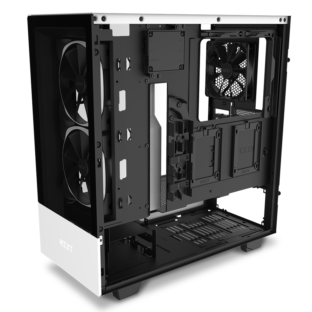 [A등급] NZXT H510 Elite Matte White(전면모서리 파손, H510 MATTE 강화유리패널 장착됨)