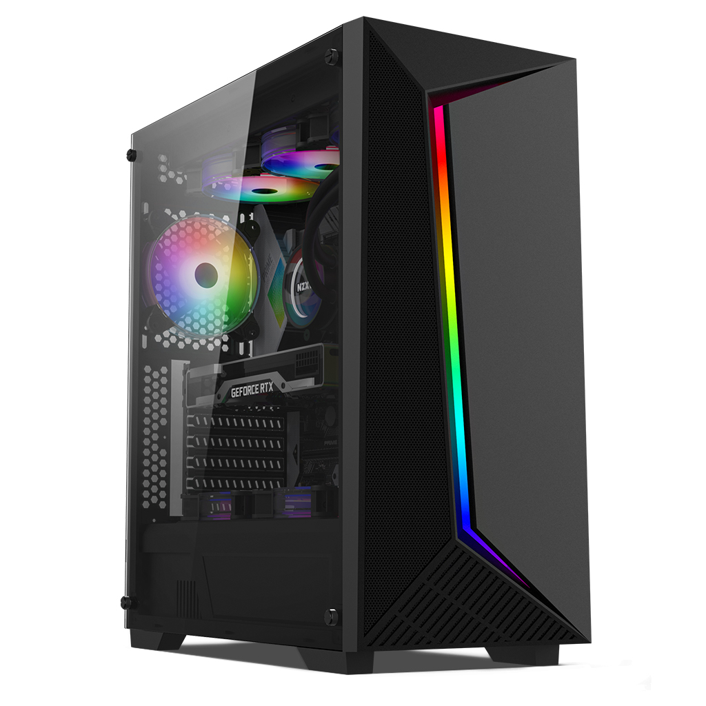 [B등급] SWORD S820 RGB 타이탄 글래스 블랙