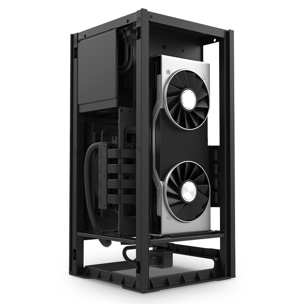 수냉쿨러, 파워 제거된 상품[A등급] NZXT H1 MATTE BLACK(CPU쿨러, 파워 별도 구매해야함)