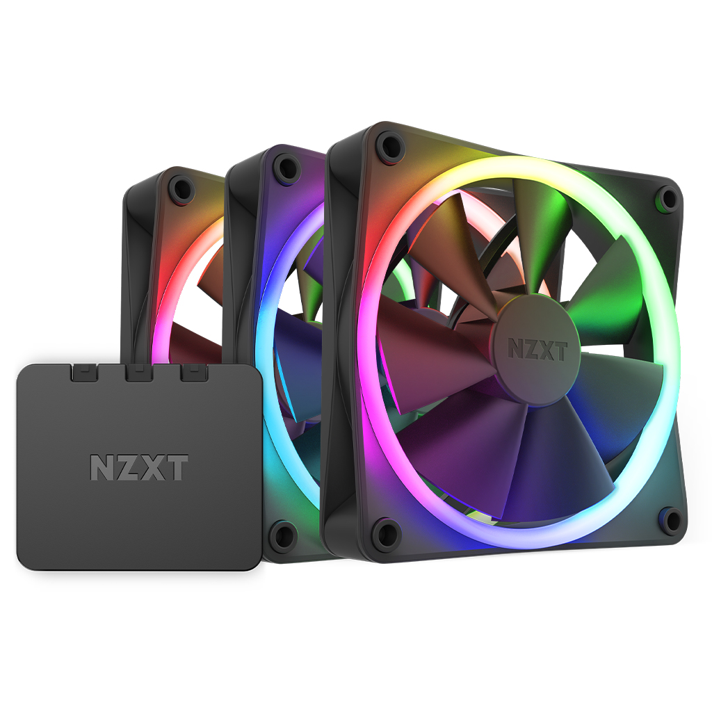 [S+등급] NZXT F120 RGB Triple Pack & Controller MATTE BLACK