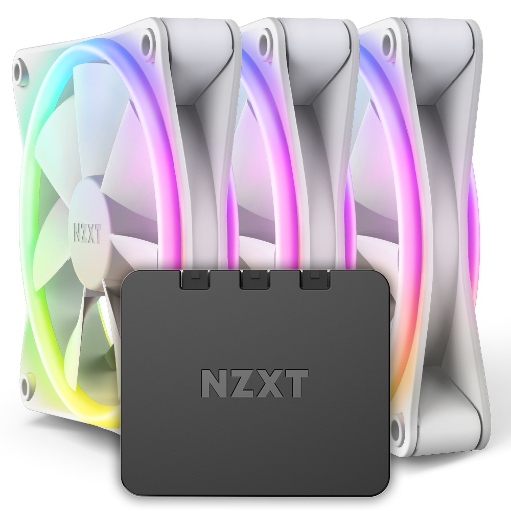 NZXT F120 RGB DUO Matte White Triple Pack