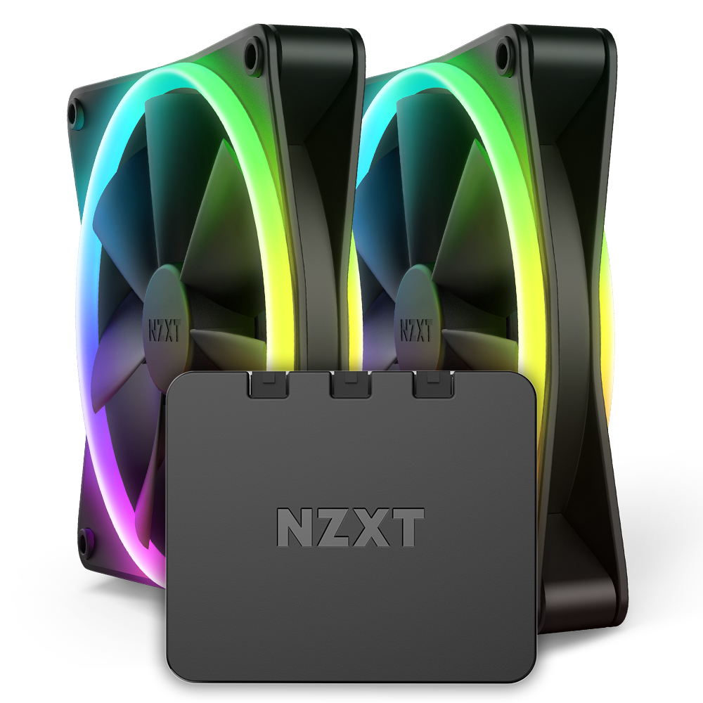 NZXT F140 RGB DUO Matte Black Duo Pack