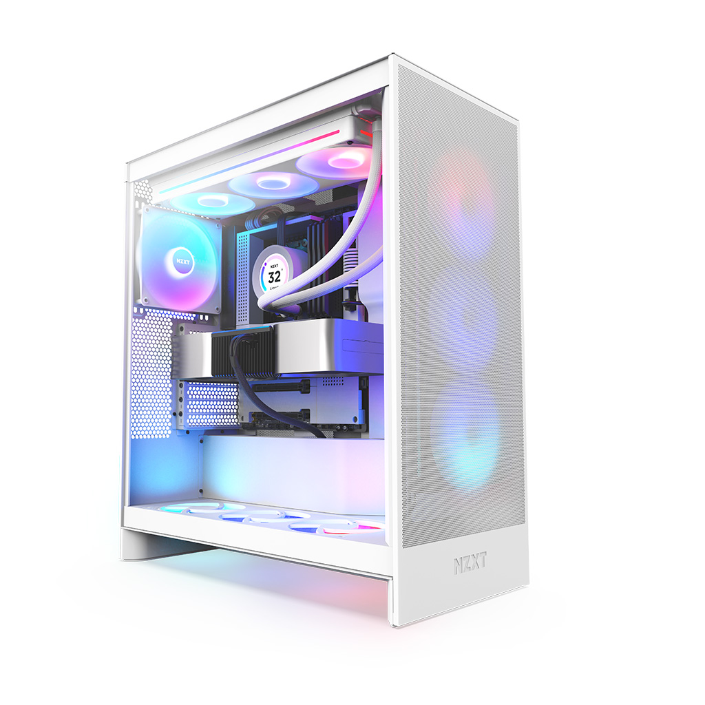 NZXT H7 Flow RGB V2 매트 화이트