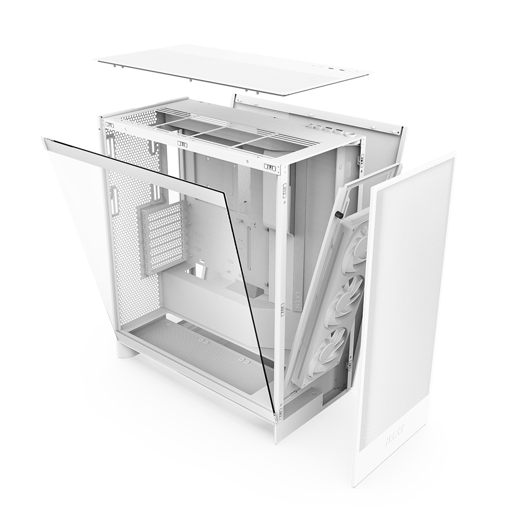 NZXT H7 Flow V2 매트 화이트