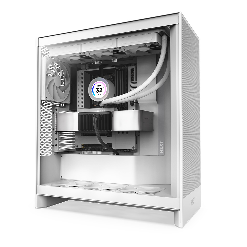 NZXT H7 Flow V2 매트 화이트